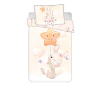 Jerry Fabrics Biancheria da letto double-face Bunny Star Baby 100 x 135 cm, 40 x 60 cm