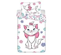 Jerry Fabrics Biancheria da letto per bambini, 140 x 200 cm, in cotone, Öko-Tex Marie Aristocats