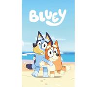 Jerry Fabrics BlueyBingo - Telo mare per bambini, 70 x 140 cm, colore: blu