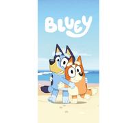 Jerry Fabrics BlueyBingo - Telo mare per bambini, 70 x 140 cm, colore: blu