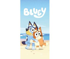 Jerry Fabrics BlueyBingo - Telo mare per bambini, 70 x 140 cm, colore: blu