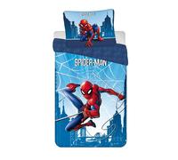 Spider-Man Copripiumino Singolo 140x200 + Federa 70x90 Cotone Blu Rosso