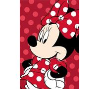 Jerry Fabrics Minnie Mouse - Coperta in peluche, 100 x 150 cm