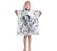 Jerry Fabrics Disney 101 - Poncho da bagno con cappuccio, 50 x 115 cm