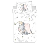 Jerry Fabrics Dumbo Stars, set di biancheria da letto, 100% cotone, copripiumino 100 x 135 cm e federa 40 x 60 cm
