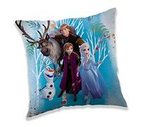 Jerry Fabrics Frozen 2 Anna ELSA Olaf - Cuscino decorativo, 40 x 40 cm