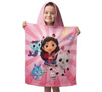Gabbys Casa Delle Bambole Cappuccio Poncho Asciugamano 100% Cotone Gatti Bambine