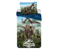 Jerry Fabrics Jurassic World - Biancheria da letto 140 x 200 cm + 70 x 90 cm