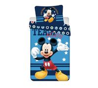 Jerry Fabrics Mickey Team - Set copripiumino da 140 x 200 cm, federa per cuscino da 70 x 90 cm, cotone