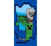 Jerry Fabrics Minecraft Beware - Telo da bagno, 70 x 140 cm
