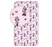 Jerry Fabrics Minnie, lenzuolo con angoli elasticizzati, 90 x 200 cm