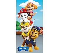 Jerry Fabrics Paw Patrol - Asciugamano per bambini, asciugatura rapida, per bagno, spiaggia e piscina, realizzato in 100% cotone, blu, 70 x 140 cm