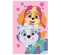 Jerry Fabrics Paw Patrol Coperta in pile con Skye Everest Cuori Cani Rosa 100 x 150 cm 100% Poliestere Nickelodeon