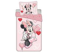 Parure da letto Disney Minnie Balloon, 100% cotone, copripiumino 140 x 200 cm + federa per cuscino
