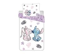 Lilo & Stitch Set Copripiumino Singolo Ue Misura Cotone per Bambini Angelo