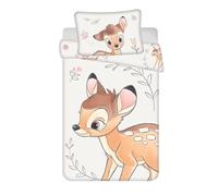Jerry Fabrics Bambi - Set di biancheria da letto per culla, 2 pezzi, 100 x 135 cm + federa 40 x 60 cm, 100% cotone