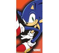 Jerry Fabrics Sonic The Hedgehog - Asciugamani da spiaggia, multicolore
