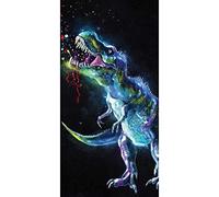 T-Rex Grande Asciugamano Dinosauro Bagno Spiaggia Bambini Morbido Vellutato 100%