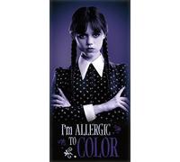 Jerry Fabrics Wednesday - Asciugamano da bagno, in cotone, lavabile, 70 x 140 cm