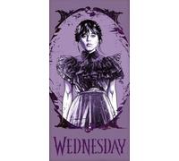 Jerry Fabrics Wednesday - Telo da bagno morbido, 70 x 140 cm, 100% cotone, colore: Viola