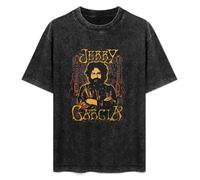 Jerry Garcia Guitars Portrait Charcoal Grey T T-Shirt Black 3XL