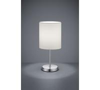 JERRY LAMPADA DA TAVOLO METALLO CROMATO E PARALUME BIANCO H. 28,5CM 1 LUCE ATTACCO E14