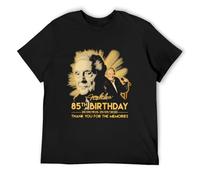 Jerry Lee Lewis 85Th Birthday 1935 2020 Thank for The Memories Signature Unisex 100% Cotton Short-Sleeve T-Shirts Black S