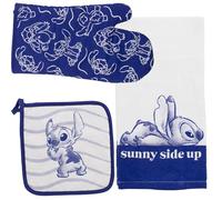 Jerry Leigh Lilo and Stitch Sunny Side Up - Set da cucina in cotone, 3 pezzi