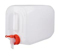 Jerrycanshop - Tanica in plastica, 20 l, con rubinetto, per liquidi, acqua e alimenti pericolosi, tanica delle Nazioni Unite, 20 litri, plastica (HDPE), senza BPA, naturale