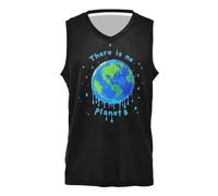 Jersey Basket Senza Maniche Calcio Maglie per Uomini Donne Giovani Team Scrimmage There is no Planet B Dripping Paint Art, Non c'è nessun pianeta B Dripping Paint Art, L