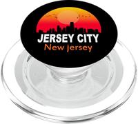 Jersey City New Jersey Vintage Sunset Retro City State USA PopSockets PopGrip per MagSafe