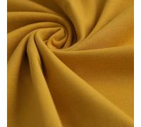 Jersey di cotone Jerry giallo senape, 95% cotone, 5% elastan. Densità del tessuto: media 180 g/m2-160 cm di larghezza, al metro