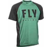 Fly Racing Super D Short Sleeve Enduro Jersey Verde XL Uomo Chinese Sage / Black