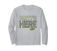 Jersey Shore Party's Here Neon Cheetah Print Logo TV Show Maglia a Manica