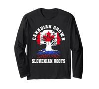 Jersey Slovenian Roots Canada Slovenia coltivato in Canada Maglia a Manica