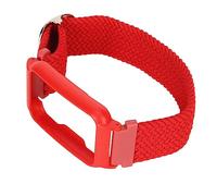 jerss Cinturino per Orologio Cinturino per Orologio Regolabile Copertura Protettiva Cinturino per Orologio da Esterno Elastico in Nylon Lavabile (Rosso con custodia rossa)