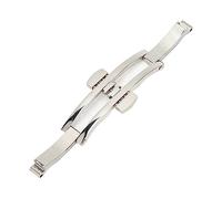 jerss Fibbia a Pulsante per Orologio, Chiusura per Orologio Liscia da 4 Mm in Acciaio Inossidabile per Negozio per Orologiaio (4 * 14)