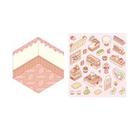 Jeruytgh Anime Stickers - Cartoon Scene Stickers - Miniature Cut Scenes From Landscape Scenes Collage Sticker Book, Cartoon Stickers For Journaling Scrapbooking