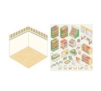 Jeruytgh Cartoon Stickers For Kids - Visual Stacking Stereo Cabin Stickers - Miniature Cut Scenes From Landscape Scenes Collage Sticker Book, Cartoon Stickers For Journaling Scrapbooking