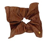 Jeruytgh Grandi scricchiolii, scricchi di pelle PU | Accessori per capelli a di cuore in pelle PU - Eleganti legami per tutti i tipi di capelli, capelli spessi e sottili