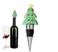 Jeruytgh Tappo per bottiglia di vino, a prova di perdite, 11 x 4 cm, coperchio in sughero natalizio, guarnizione per bottiglia di birra, design festivo, per bottiglie di vino, birra, bottiglie di