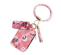 Jeruytgh Thin Card Case | Floral Wallet | Compact Card Holder Wallet | Small Wallet | Lightweight Travel Wallet | Lightweight and Portable for Holds ID, Credit Cards, and Keys in Everyday Use