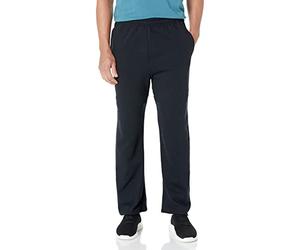 Jerzees Men's Adult Open Bottom Sweatpants, Black, Small