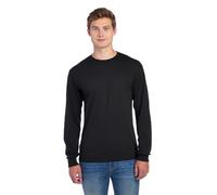 Jerzees Men's Dri-Power Cotton Blend Long Sleeve Tees, Moisture Wicking, Odor Protection, UPF 30+, Sizes S-3X, Black, X-Large