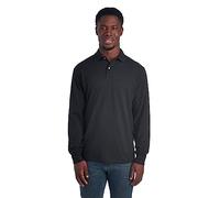Jerzees Men's Short Sleeve Polo Shirts, Cotton Blend, Two Button Closure, Regular Fit, Sizes S-5x, Nero, S Uomo