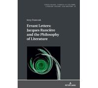 Jerzy Franczak Errant Letters: Jacques Rancière and the Philo (Copertina rigida)