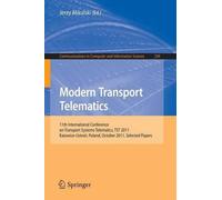 Jerzy Mikulski Modern Transport Telematics (Tascabile)