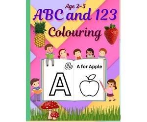 Jesintha Bhaska ABC & 123 Coloring Fun: Learning Letters and Numbers (Tascabile)