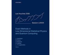 Jesper Jacobsen Exact Methods in Low-dimensional Statistical (Copertina rigida)