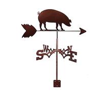 JESSAH Segnavento Maiale Segnavento con Montaggio sul Tetto Segnavento Indicatore di Direzione del Vento Retro Segnavento Metallo Strumento di Misura Giardino Creativo Acciaio Inossidabile per Fatt